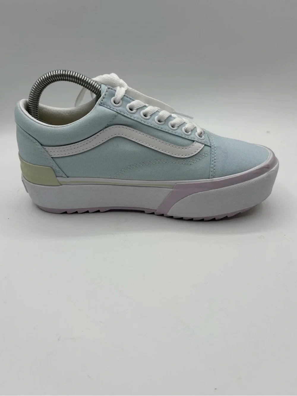 Vans Old Skool Stacked Platform Women's Size 8 Shoes Sneaker Pastel Blue